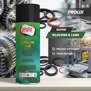Super Silicone And Lube P713 – Pelumas Silicone untuk Rolling, Sliding & Conveyor