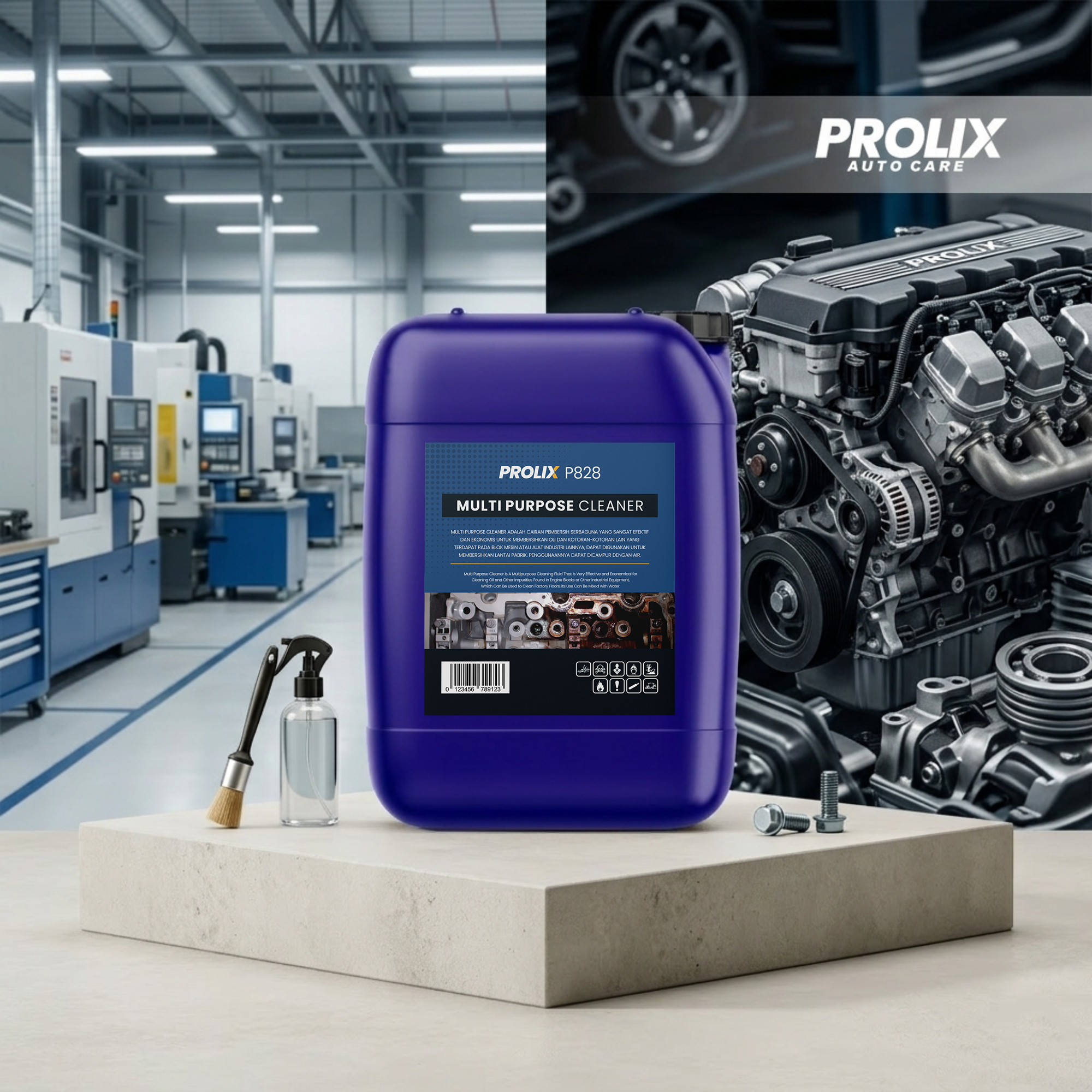 Multi Purpose Cleaner P828 – Industrial Oil, Grease & Dirt Cleaner