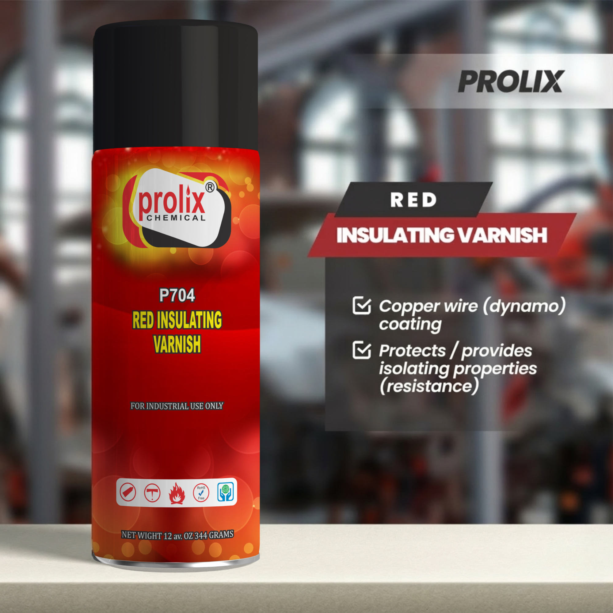 Red / Clear Insulating Varnish – Electrical Insulation Coating for Dynamo Motor Windings - Gambar 2