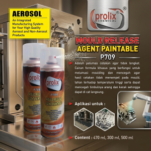 P709 Mould Release Agent Paintable – Pelumas Cetakan Anti Lengket Tahan Panas