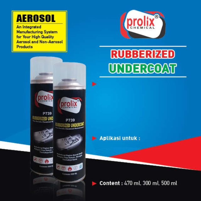 Premium Prolix Chemical P739 Rubberized Undercoat Spray No. 1 - Gambar 4