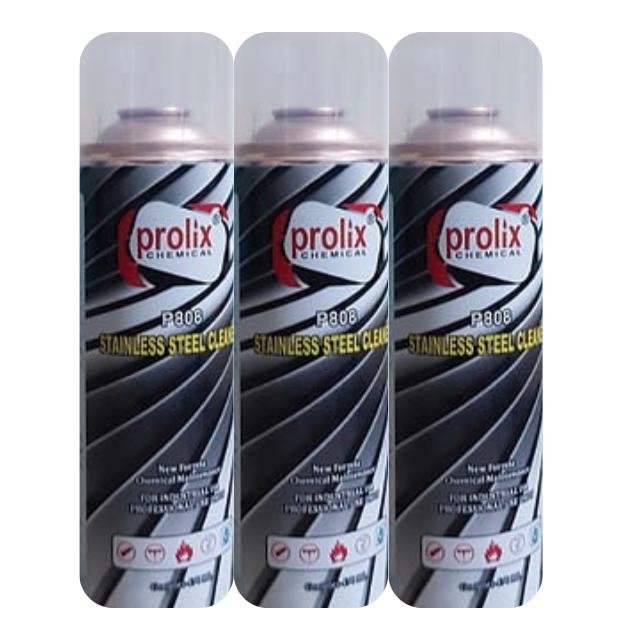 Prolix P808 Premium Stainless Steel Cleaner Aerosol Spray – 1 Can - Gambar 3
